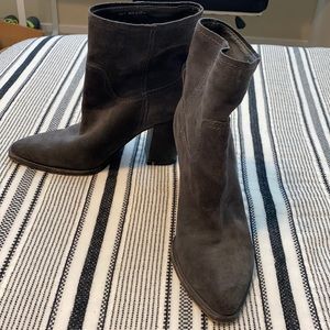Grey Suede Dolce Vita Ankle Boots, Size 9